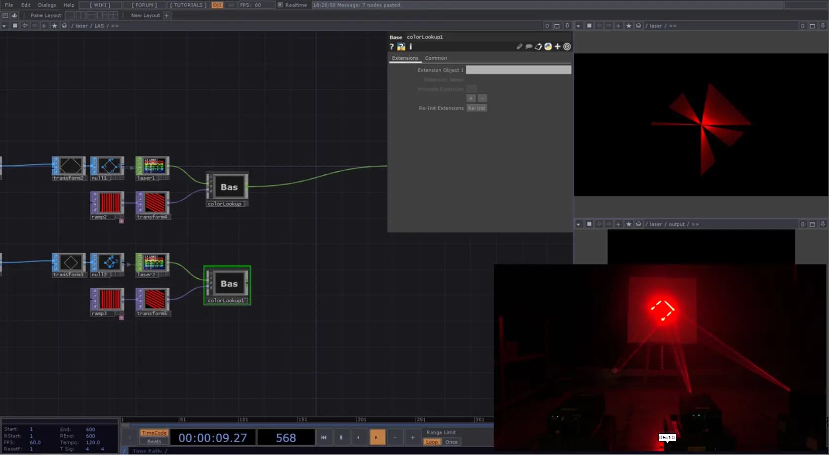 TouchDesigner meetup / Lasers hero