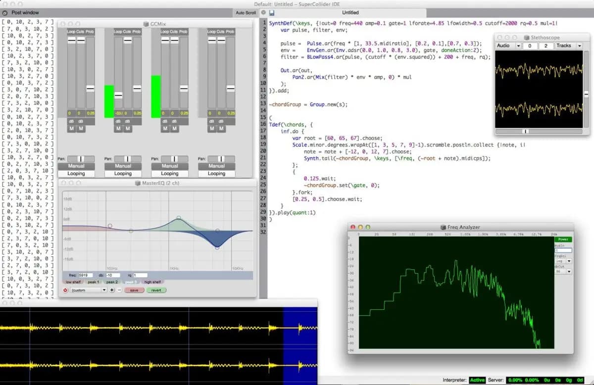 SuperCollider workshops at Machines Room – full series offer