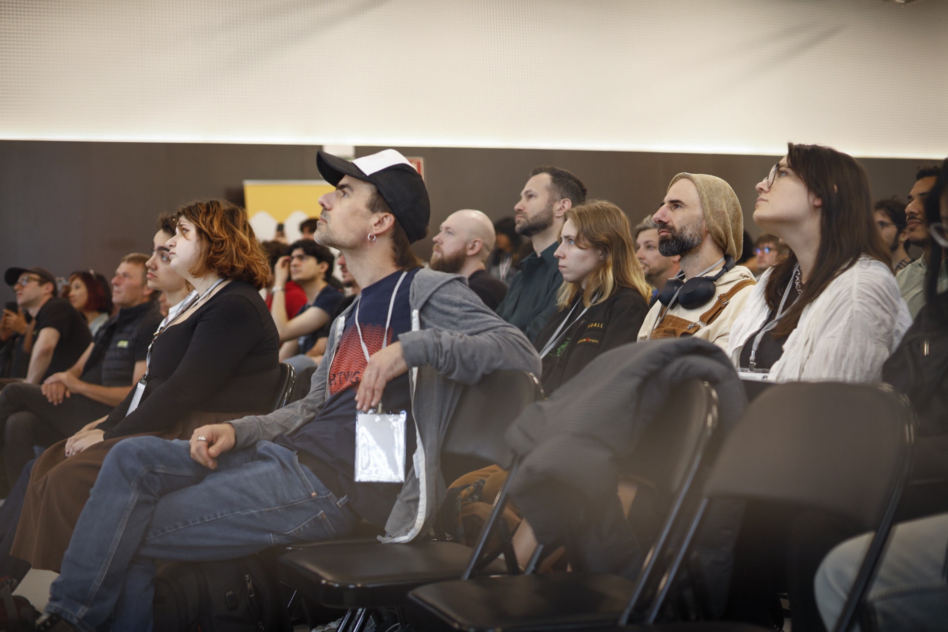 Lisbon Music Technology Hackathon — audience watching presentations