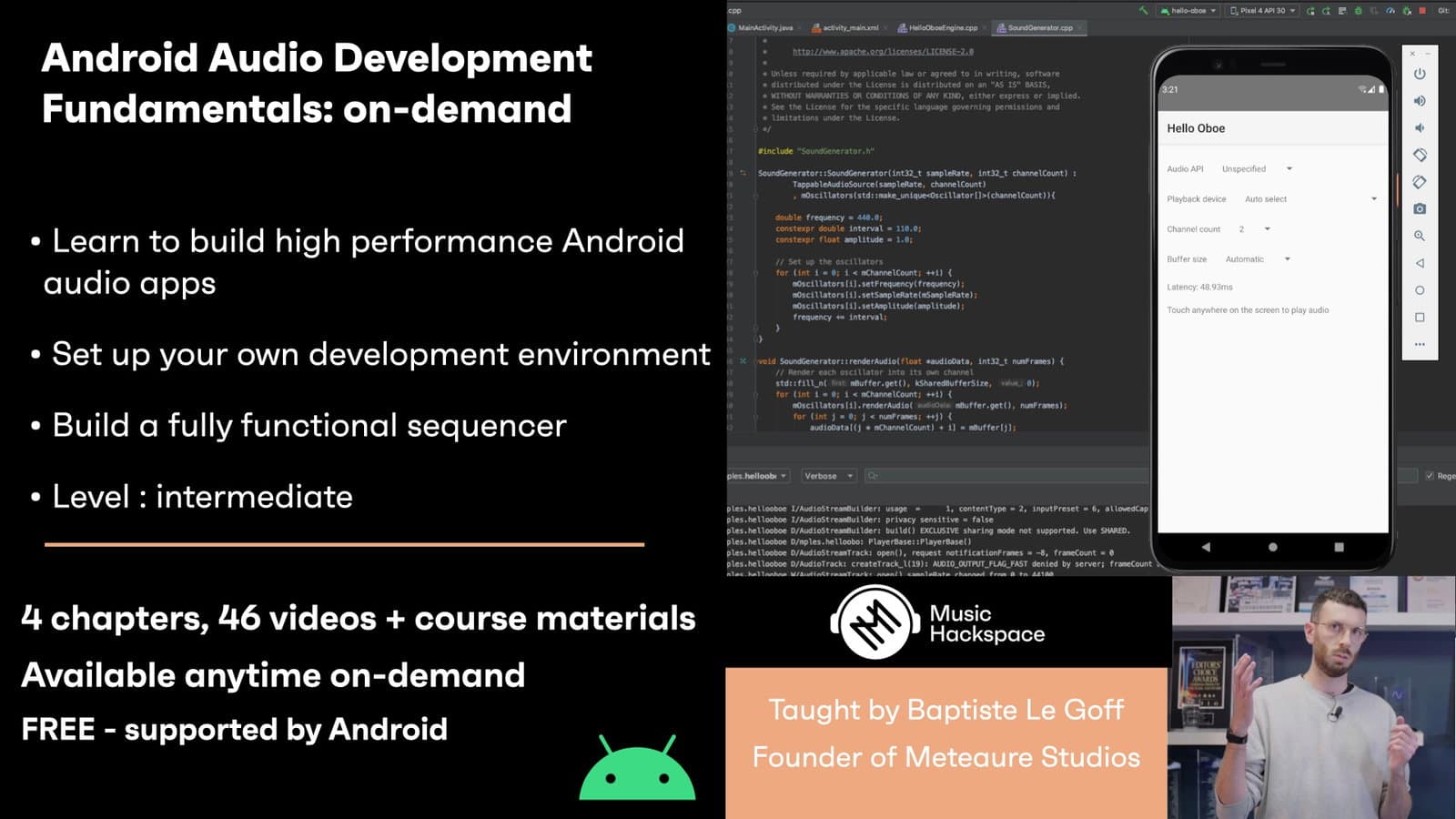 Android Audio Development Fundamentals - On-demand hero