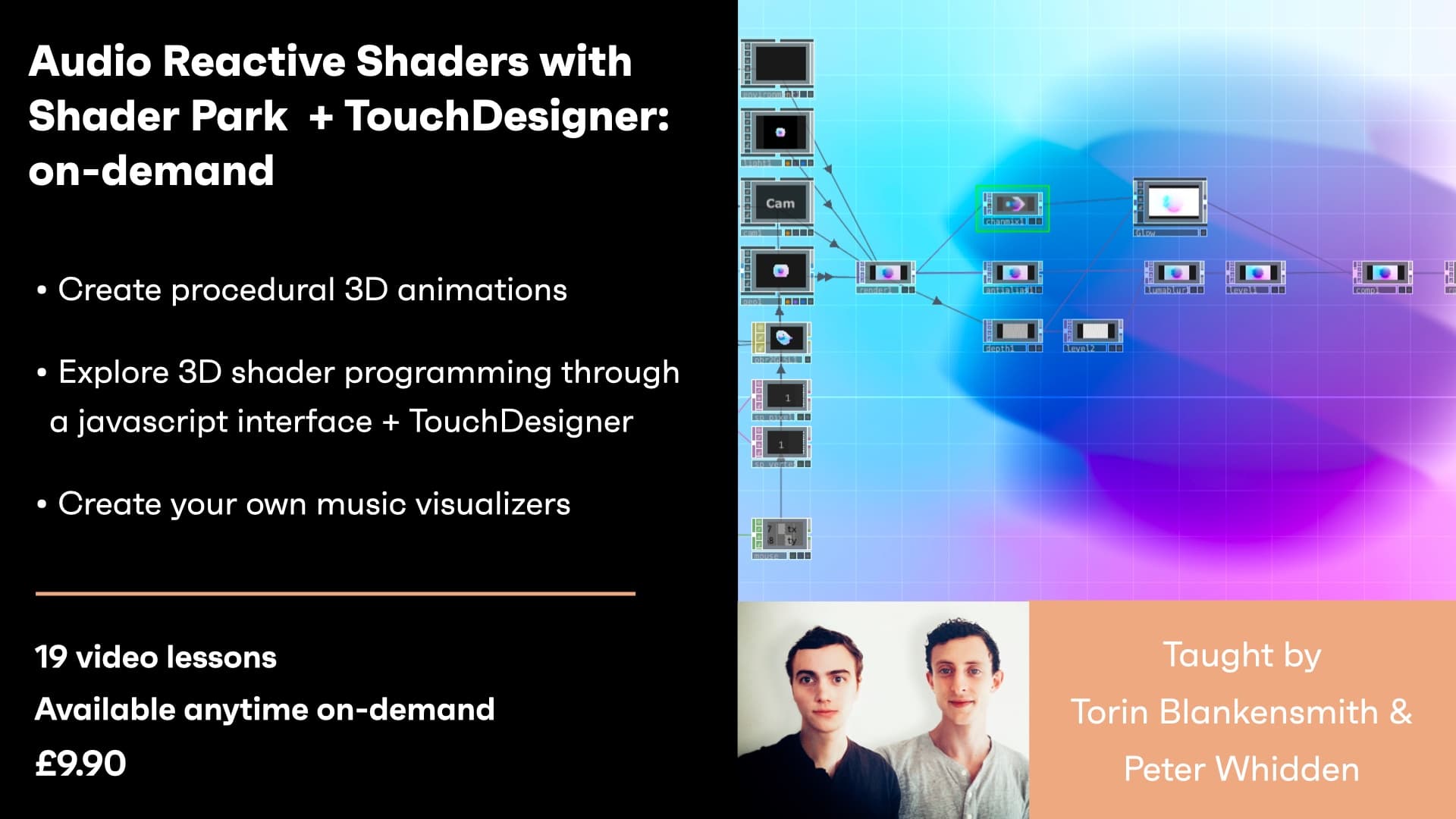 Audio Reactive Shaders with Shader Park + TouchDesigner - On-demand hero