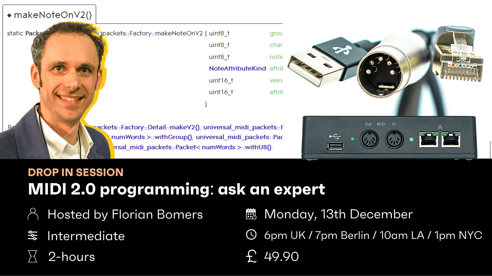 MIDI 2.0 programming: ask an expert - Workshop 3 / December 13th hero