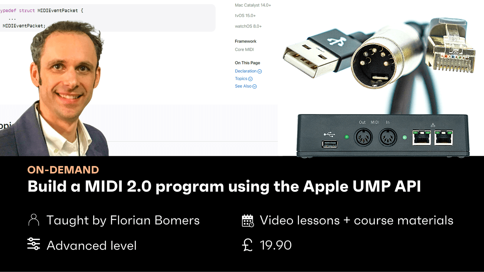 Build a MIDI 2.0 program using the Apple UMP API - Workshop 2 hero