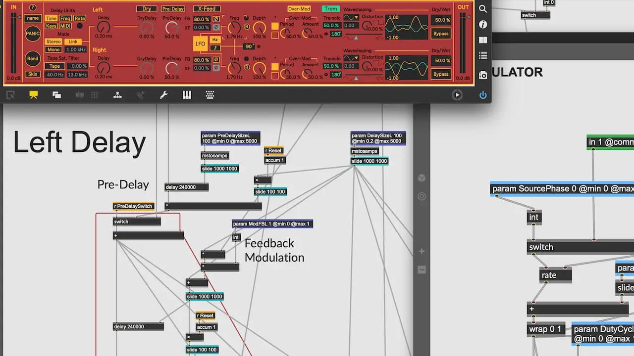 Building A Modulation Delay In Gen~ hero