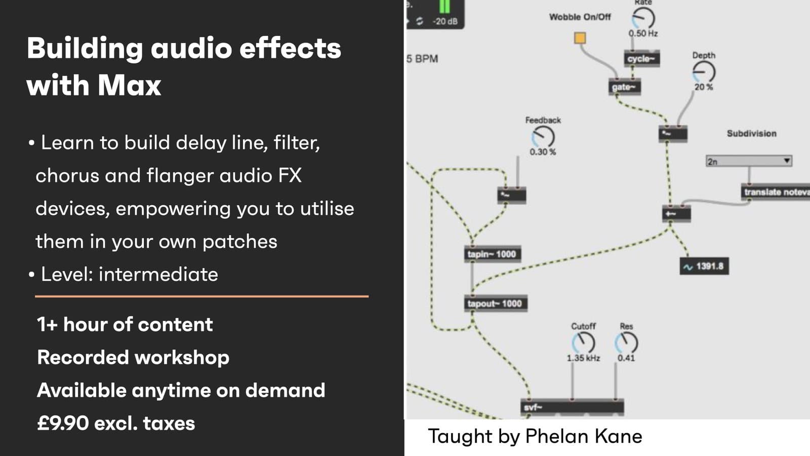 Building Audio FX with Max hero