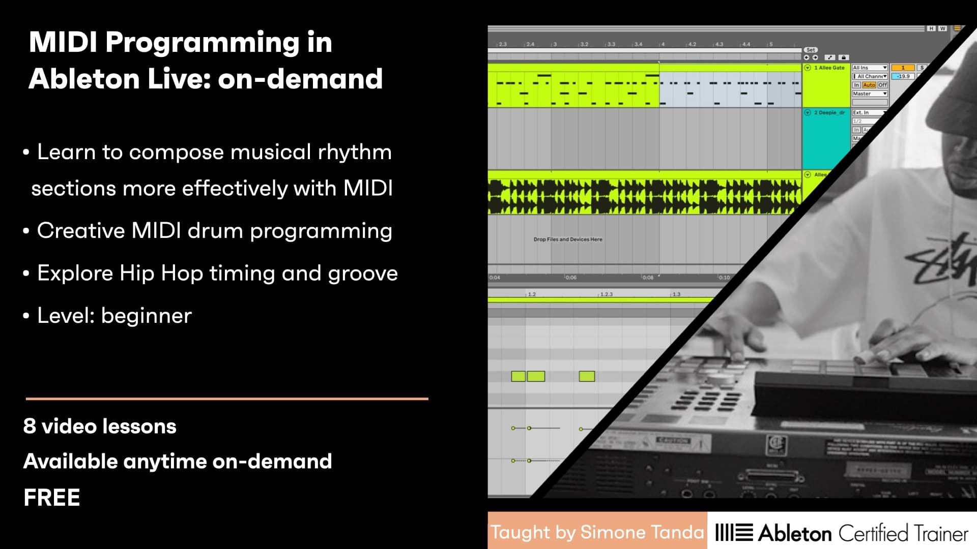 MIDI Programming in Ableton Live - On-demand