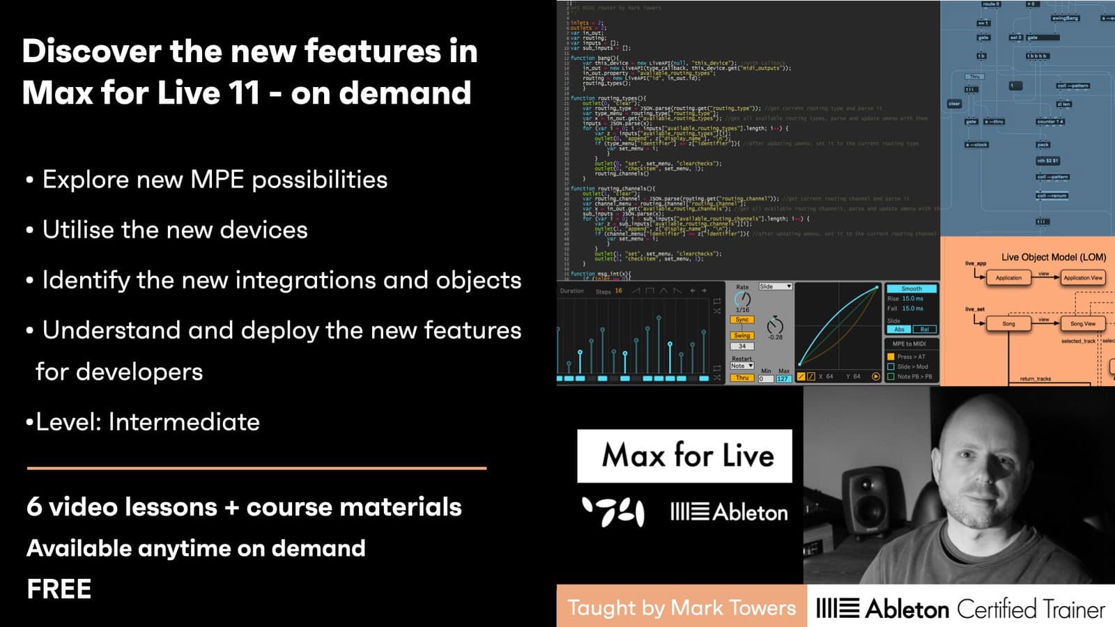 Discover the new features in Max for Live 11 - On demand hero