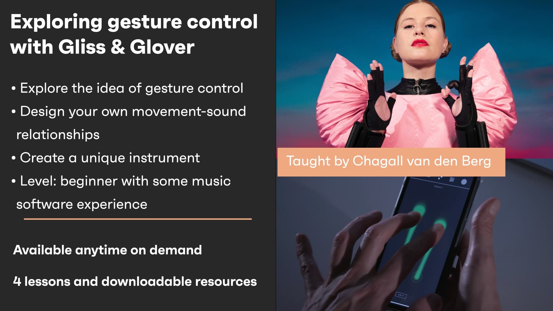 Exploring gesture control with Gliss & Glover - On demand hero