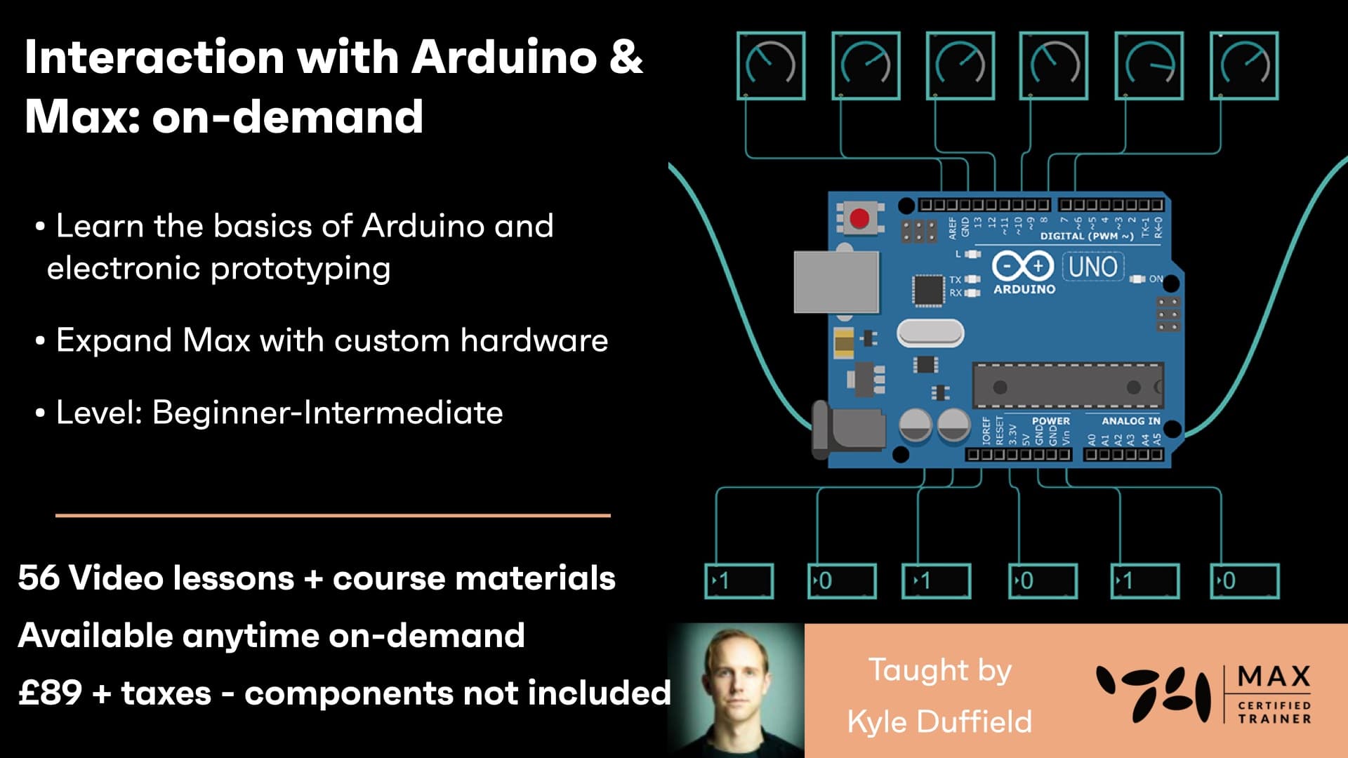 Interaction with Arduino & Max - Workshop series / On-demand hero