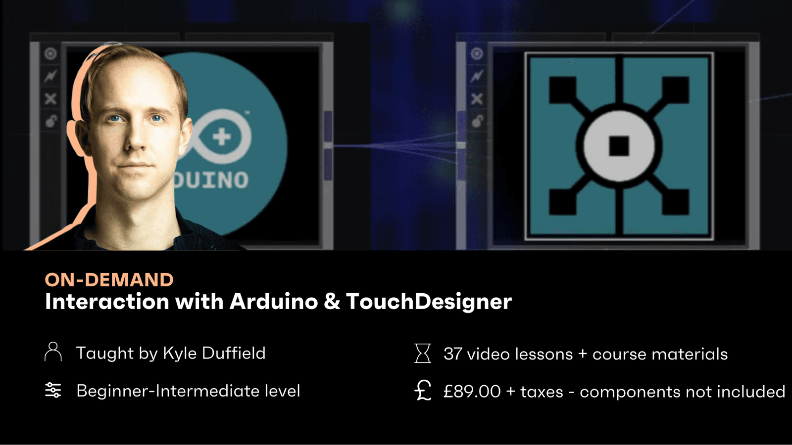 Interaction with Arduino & TouchDesigner / On-demand hero