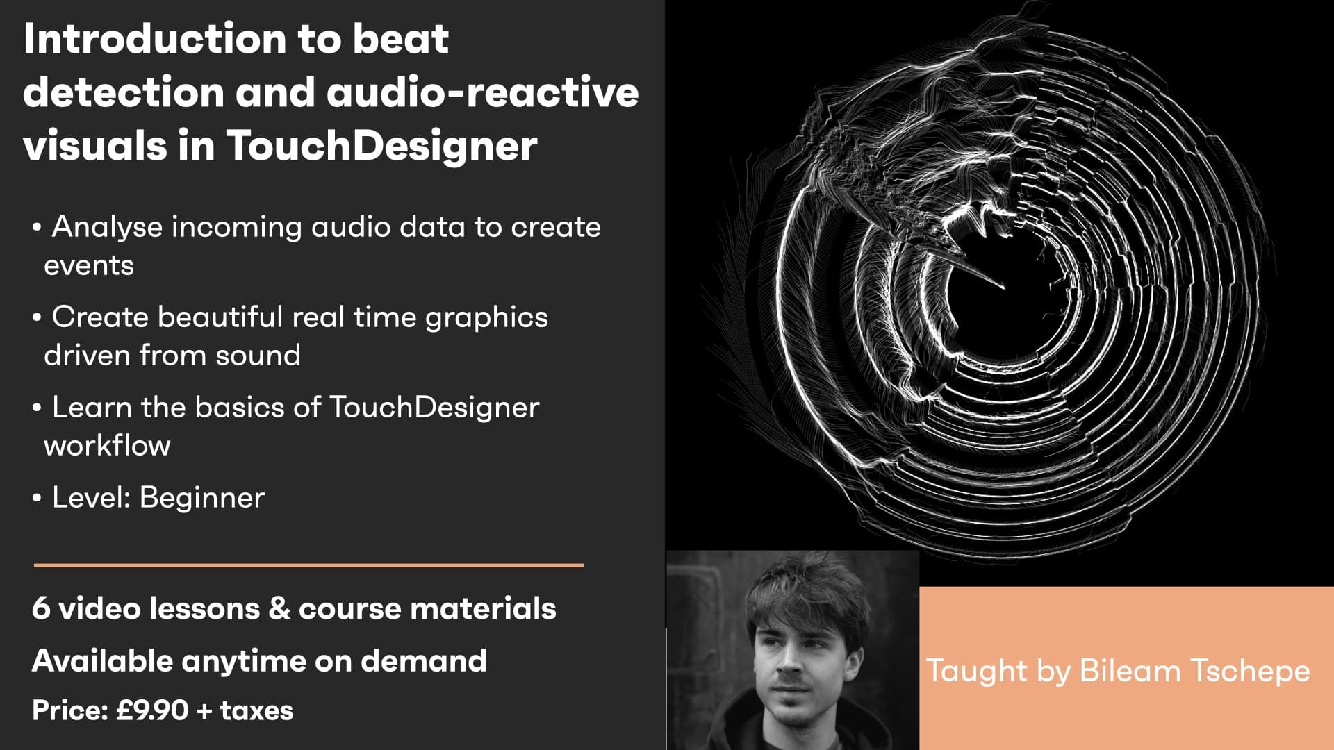 Introduction to beat detection and audio-reactive visuals in TouchDesigner - On demand hero