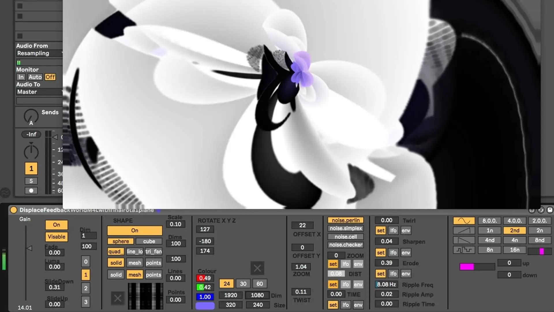 Jitter in Ableton - On demand