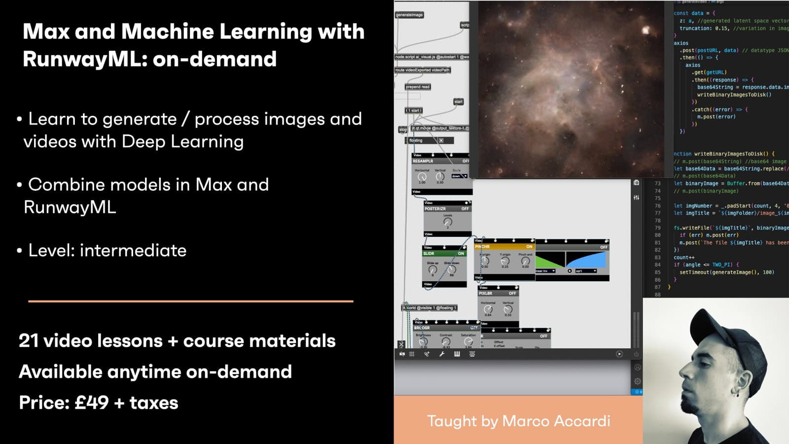 Max and Machine Learning with RunwayML - On-demand hero