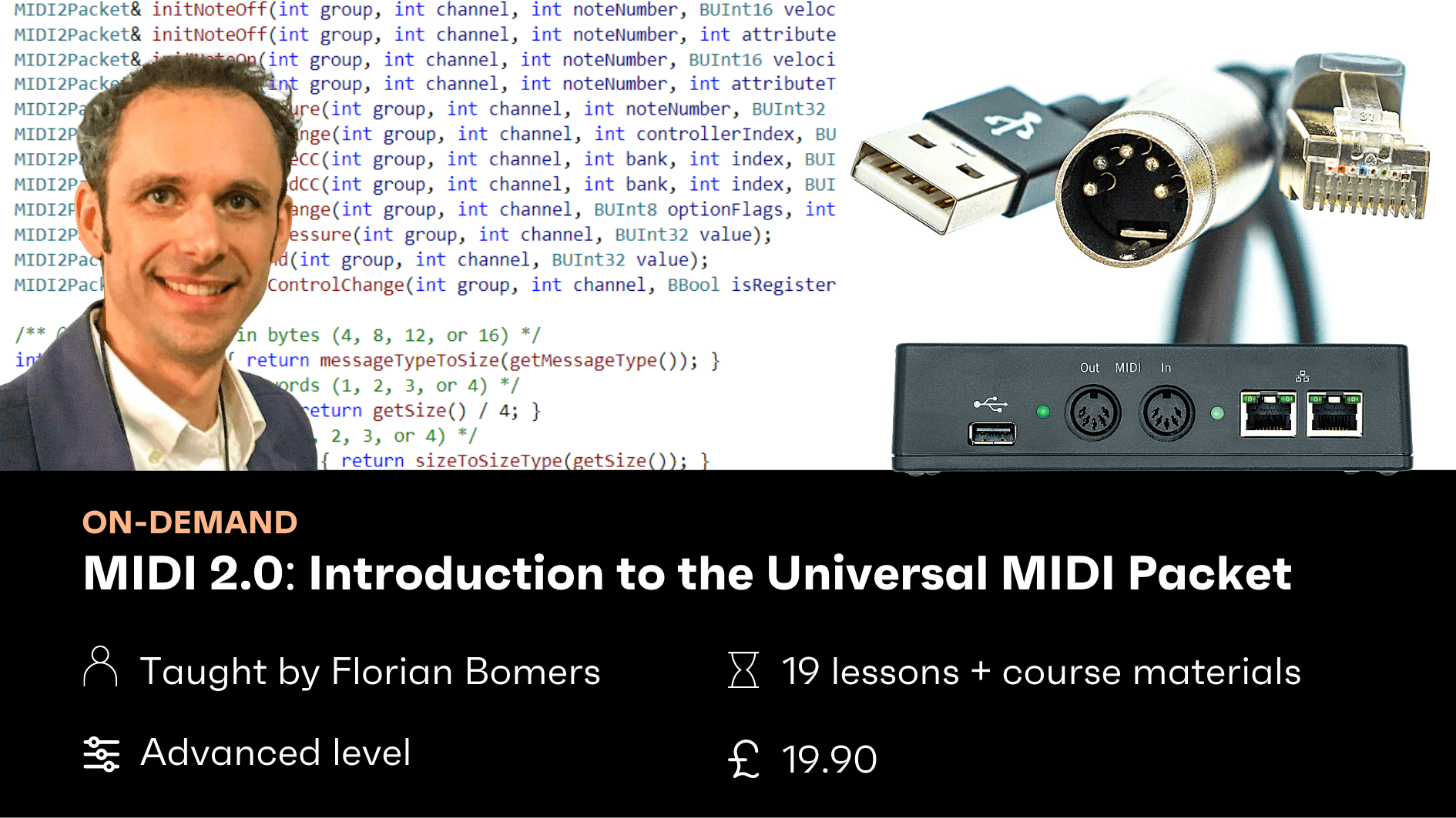 MIDI 2.0 - Introduction to the Universal MIDI Packet - Workshop 1 hero