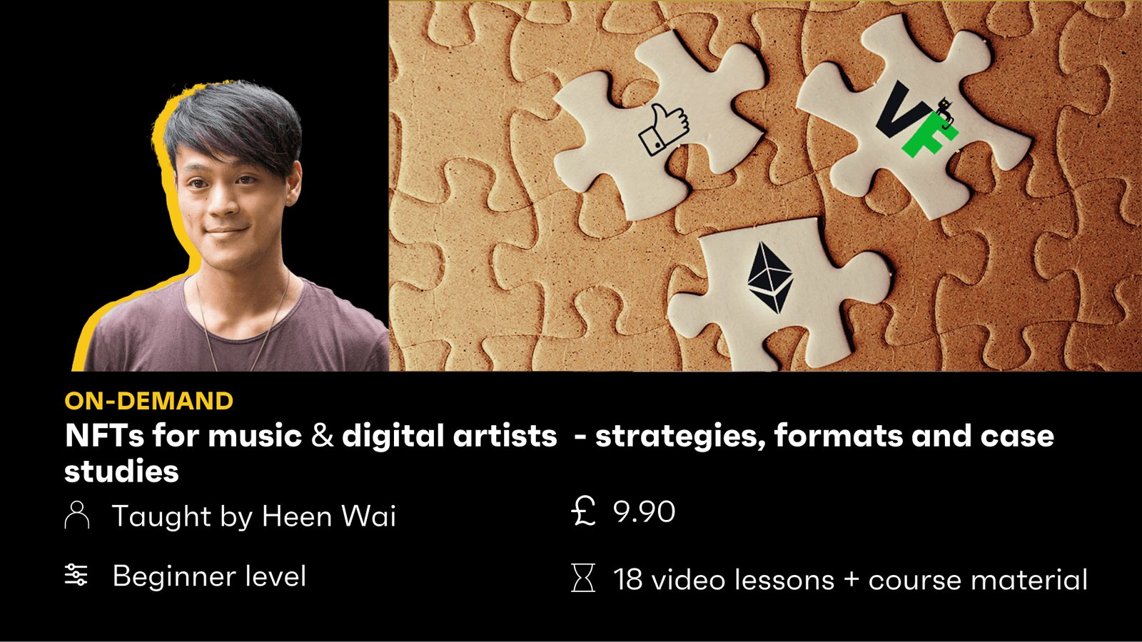 NFTs for music and digital artists - strategies, formats and case studies / On-demand hero