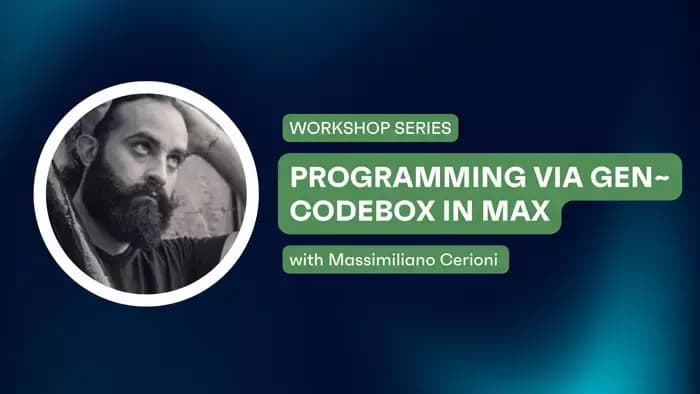 Programming via Gen~ Codebox In Max hero
