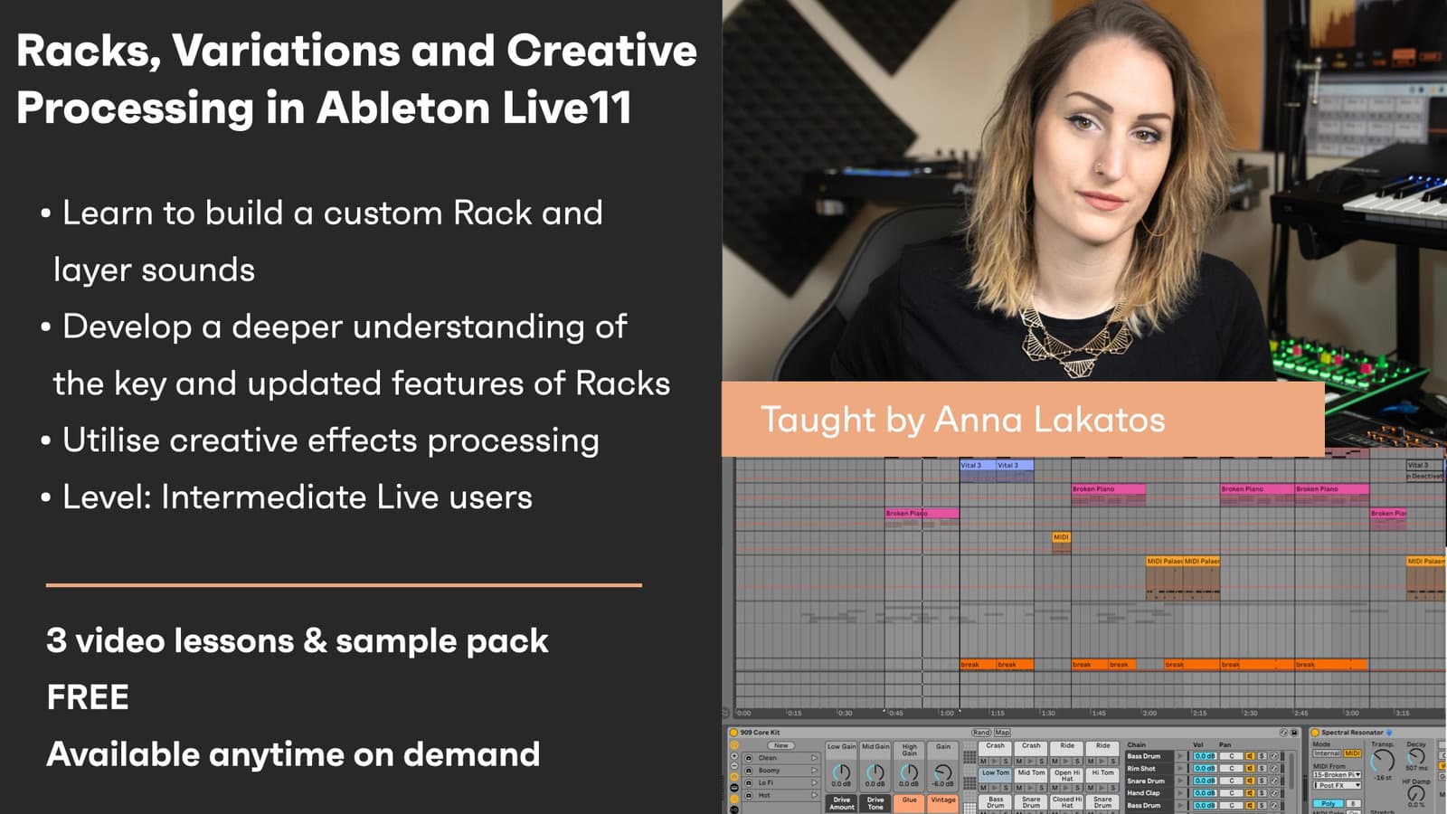 Racks, Variations and Creative Processing in Live 11 - On demand hero