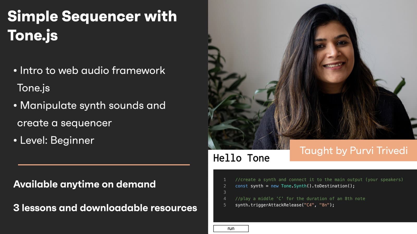 Simple Sequencer with Tone.js - On demand hero