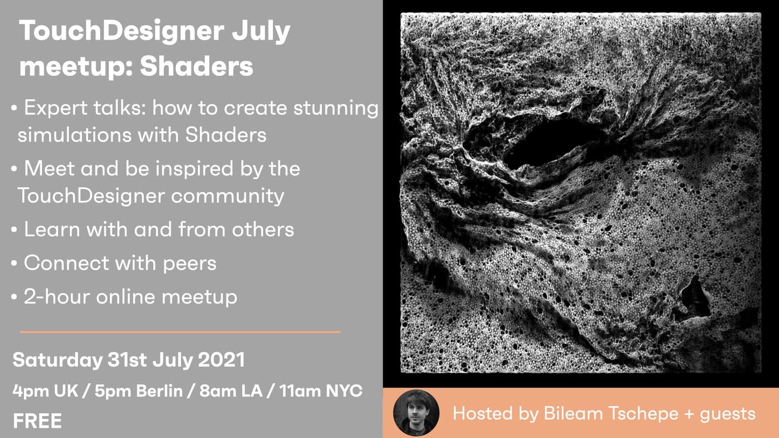 TouchDesigner meetup - LIVE Session / 31st July hero