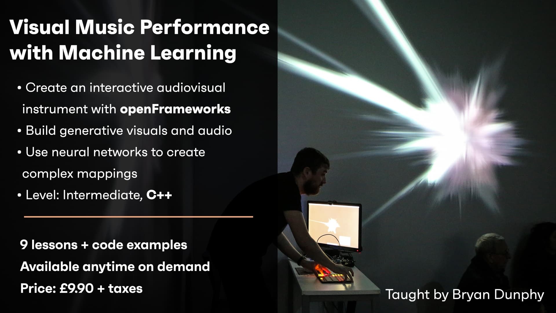Visual Music Performance with Machine Learning - On demand hero